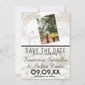 アイボリー南アフリカのパスポート日付を保存 セーブザデート (裏面)