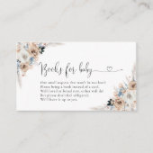 アイボリー及びベビーカード用ブルーボーフローラブック エンクロージャーカード (正面)