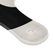 アイボリー及び黒抽象芸術ガラス切断板 カッティングボード (角)