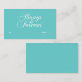 アイボリー常に永遠結婚の座席表 プレイスカード (正面/裏面)