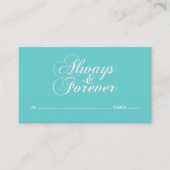 アイボリー常に永遠結婚の座席表 プレイスカード (正面)