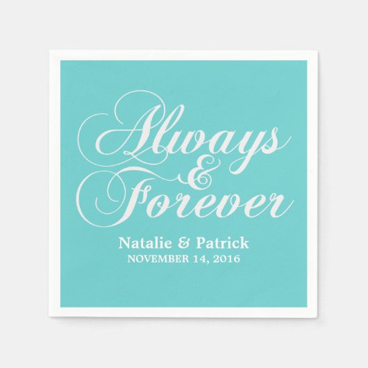 アイボリー常時&フォーエバー結婚ズ紙ナプキンス スタンダードカクテルナプキン (正面)