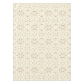 アイボリー幾何学的抽象芸術パターン テーブルクロス (正面)