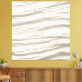 アイボリー抽象芸術テクスチャ キャンバスプリント (インサイチュ (リビング))