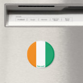 アイボリー沿岸国魅力的旗 マグネット (インサイチュ (食洗機))