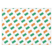 アイボリー海岸国旗の地図スタイリッシュ愛国的なイヴォリアン テーブルクロス (正面(横))