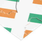 アイボリー海岸国旗の地図スタイリッシュ愛国的なイヴォリアン テーブルクロス (アングル)