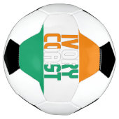 アイボリー海岸国旗の愛らしい愛国心 サッカーボール (回転)