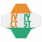 アイボリー海岸国旗の愛らしい愛国心 サッカーボール (フラット)