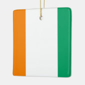 アイボリー海岸国旗 セラミックオーナメント (左)
