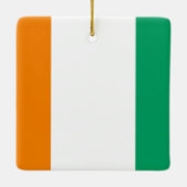 アイボリー海岸国旗 セラミックオーナメント (裏面)