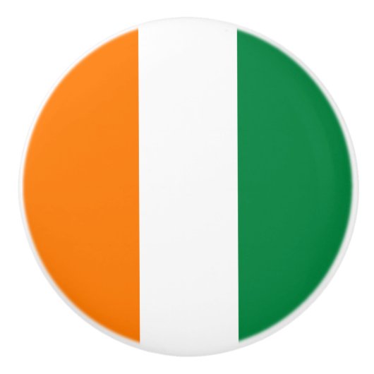 アイボリー海岸国旗 セラミックノブ (正面)