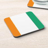 アイボリー海岸国旗 – ドレープドゥラコートジボワール コースター (左側)