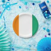 アイボリー海岸国旗 ペーパープレート (パーティー)