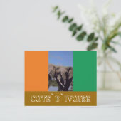 アイボリー海岸国旗 ポストカード (スタンド正面)