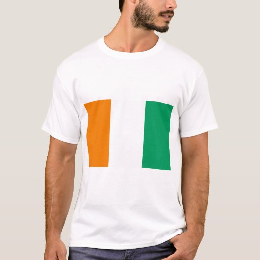 アイボリー海岸国旗 Tシャツ (正面)