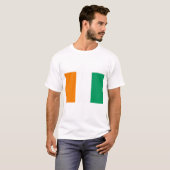 アイボリー海岸国旗 Tシャツ (正面フル)