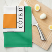 アイボリー海岸 キッチンタオル (四つ折り)