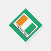 アイボリー海岸 スタンダードカクテルナプキン (角)