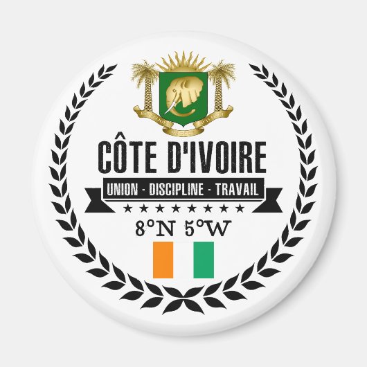 アイボリー海岸 マグネット (正面)