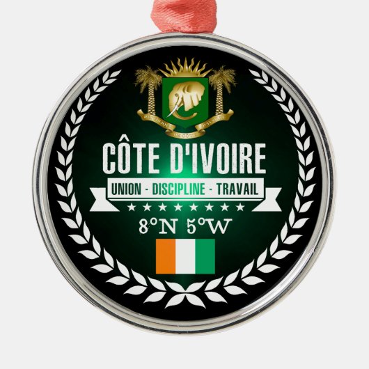 アイボリー海岸 メタルオーナメント (正面)