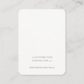 アイボリー淡い色の金ゴールド瑪瑙ネックレスイヤリングディスプレイ 名刺 (裏面)