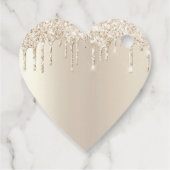 アイボリー滴下グリッターブライダルシャワーありがとう フェイバータグ (裏面)