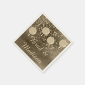 アイボリー灯 スタンダードカクテルナプキン (角)