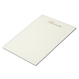 アイボリー無地のカラーカスタマイズIt ノートパッド