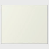 アイボリー無地の色 |クラシック |エレガント | ラッピングペーパー (フラット)