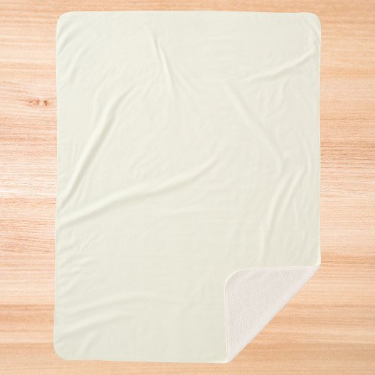 アイボリー無地の色 シェルパブランケット