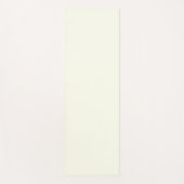 アイボリー無地の色 ヨガマット (正面)