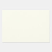 アイボリー無地の色 ラッピングペーパーシート (正面)