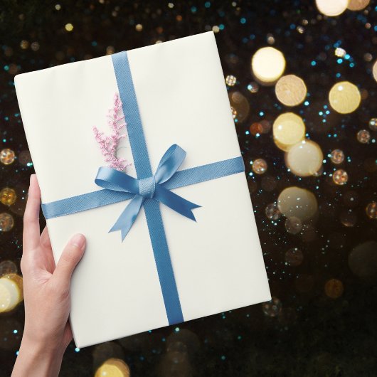 アイボリー無地の色 ラッピングペーパー