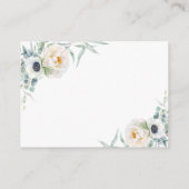 アイボリー牡丹フローラユーカリ結婚スの願い井戸 エンクロージャーカード (裏面)