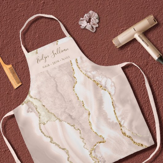 アイボリー瑪瑙美しいプロフェッショナルエプロン エプロン