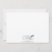 アイボリー疑問に思とブラウンのインビタ結婚ットに自然 招待状 (裏面)