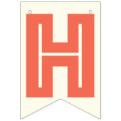 アイボリー白数々の色文字☆ハッピー☆誕生日☆ バンティングフラッグ (第2の旗)