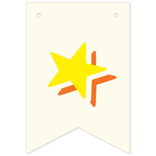 アイボリー白数々の色文字☆ハッピー☆誕生日☆ バンティングフラッグ (第1の旗)