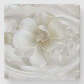 アイボリー白 ストーンコースター (正面)