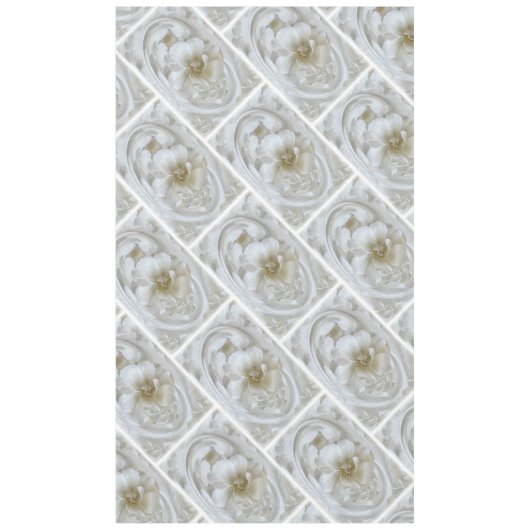 アイボリー白 テーブルクロス (正面)