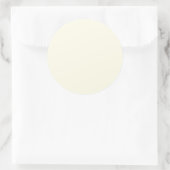 アイボリー白 ラウンドシール (バッグ)