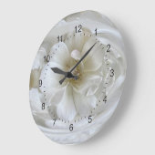 アイボリー白 ラージ壁時計 (傾斜)