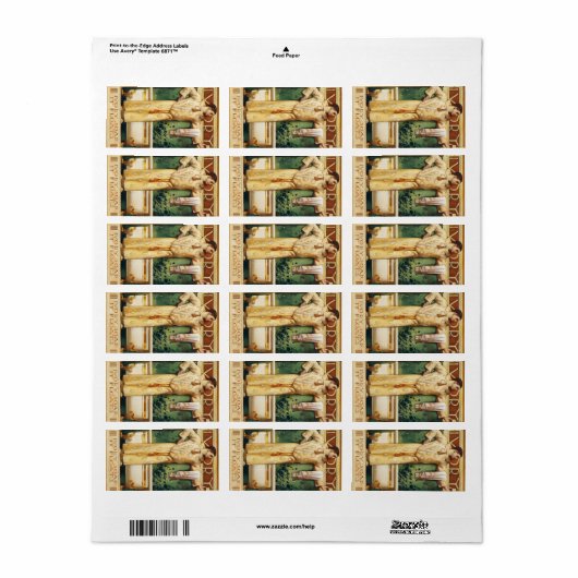 アイボリー石けん浮き，アイボリー誌， 1900 ラベル (フルシート)