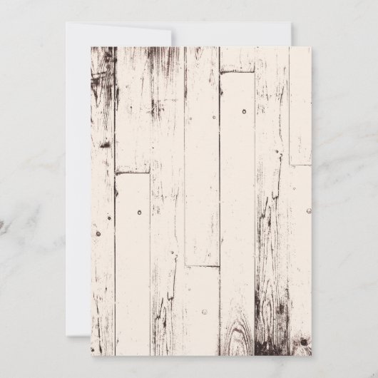 アイボリー素朴バーンウッド卒業写真パーティー 招待状 (裏面)