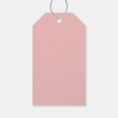 アイボリー素朴ホワイトフローラ100th誕生日パーティー ギフトタグ (裏面)