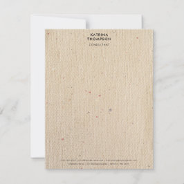 アイボリー素朴紙ミニマリスト企業の事業 ノートカード