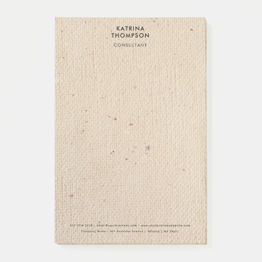 アイボリー素朴紙ミニマリスト企業の事業 ポストイット (正面)