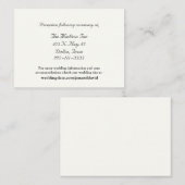 アイボリー結婚のエンクロージャカード エンクロージャーカード (正面/裏面)