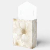 アイボリー結婚の花デザイン フェイバーボックス (オープン)